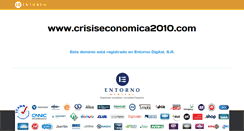 Desktop Screenshot of crisiseconomica2010.com